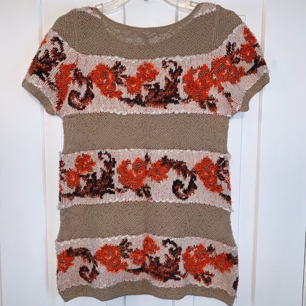Anthropologie Banded Bouquets Tunic Sweater - Picture 13 of 16